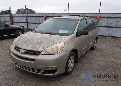 2005 Toyota Sienna Le z USA, uszkodzony, nr VIN 5TDZA23C25S344892